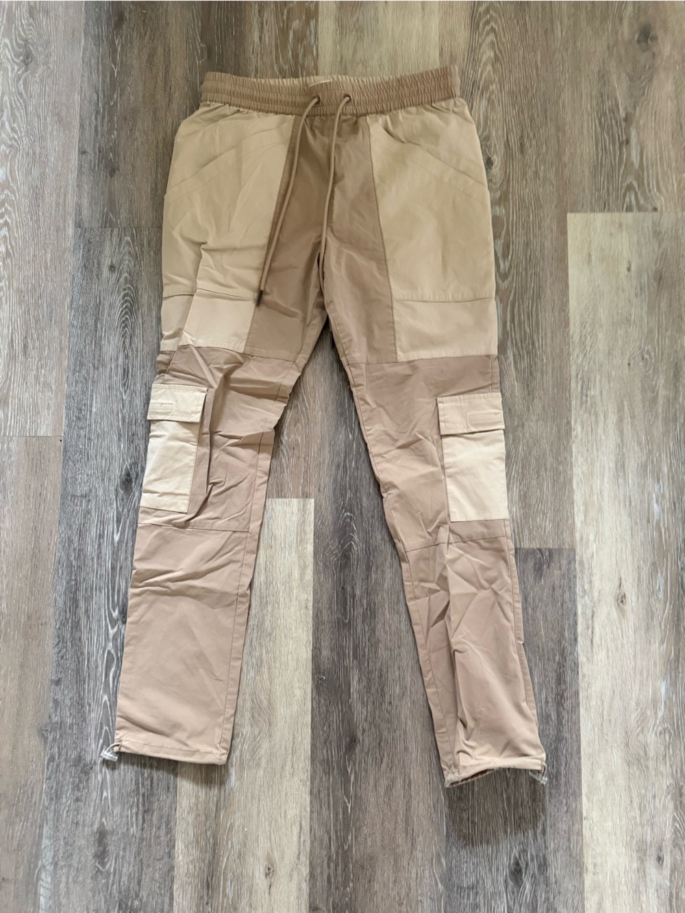 Pacsun Men's Patchwork Cargo Jogger Pants